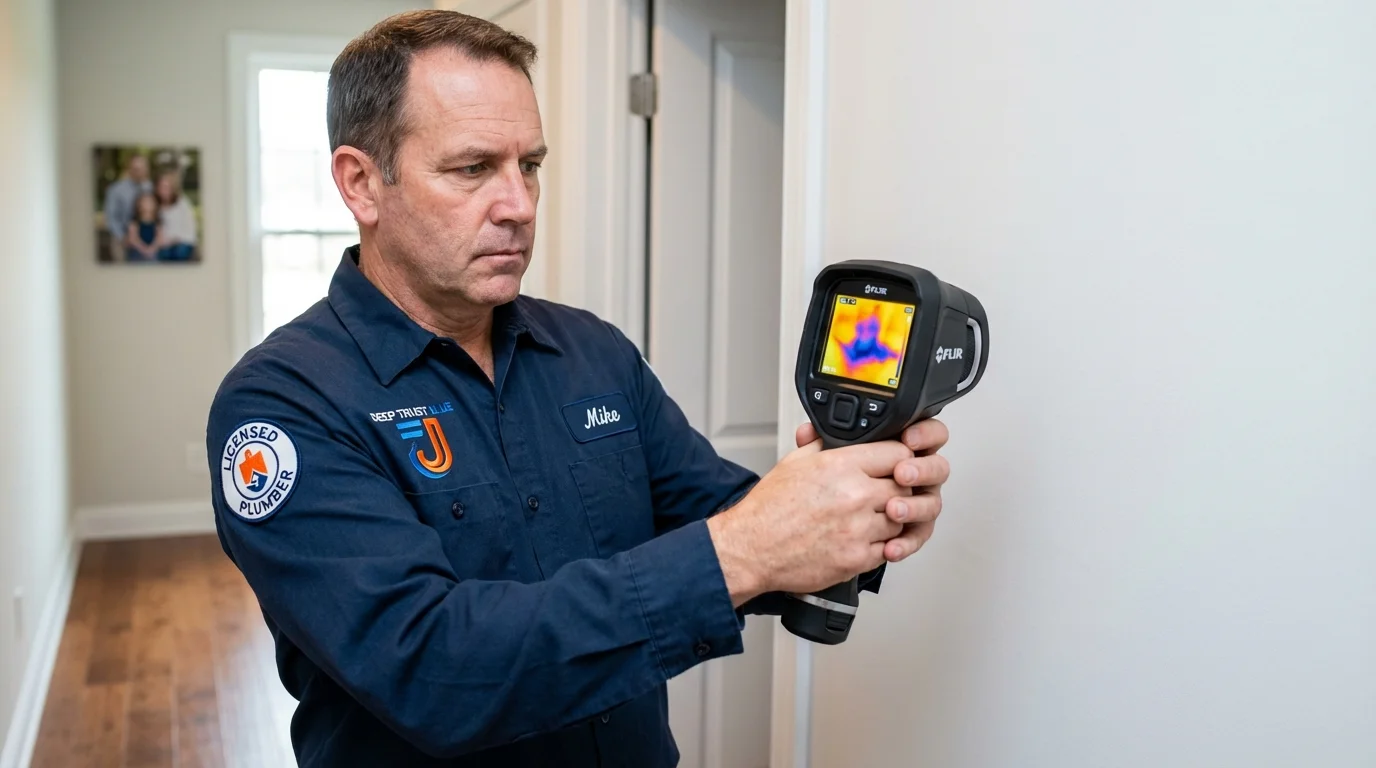 Thermal imaging leak detection by Johns Plumbing LLC in Pardeeville